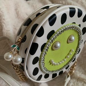 Betsey Johnson Smiley Face crossbody purse